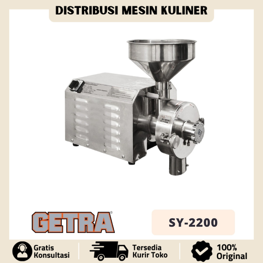 DISC MILL GETRA SY 2200 MESIN PENEPUNG KHUSUS KERING SY-2200 ORIGINAL