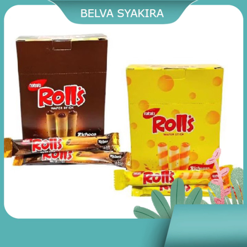 

Nabati Roll Wafer Stick Box isi 20 pcs