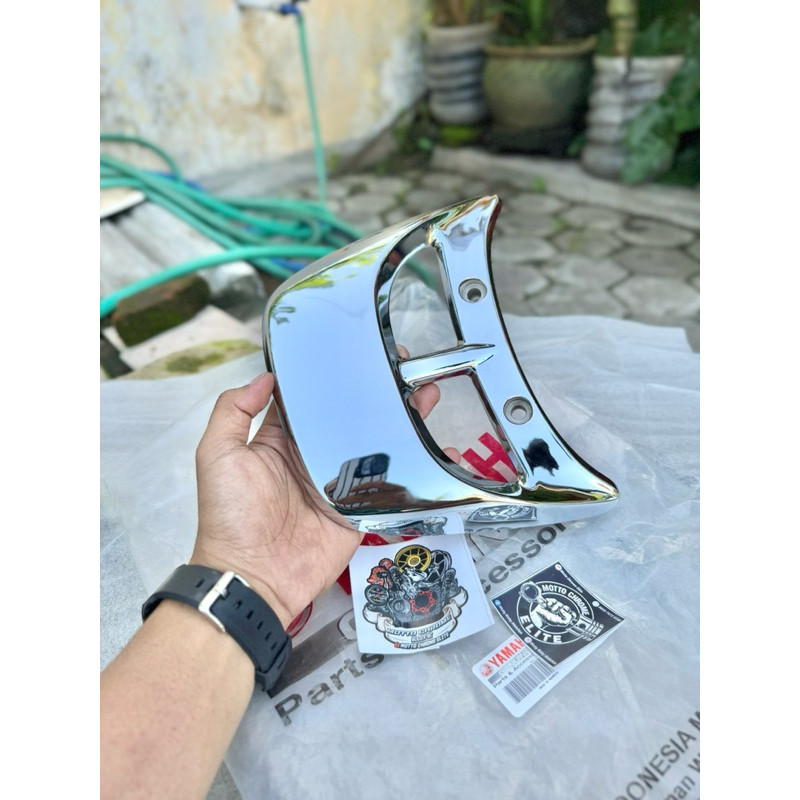 100% ORIGINAL YAMAHA BARU CROME KROM CHROME BEHEL BEGEL BELAKANG FIZR F1ZR FIZ R F1Z