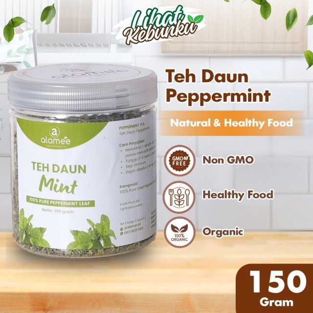 

ALAMEE Peppermint Tea Teh Daun Mint Organik Kering Dried 150gr LIHAT KEBUNKU