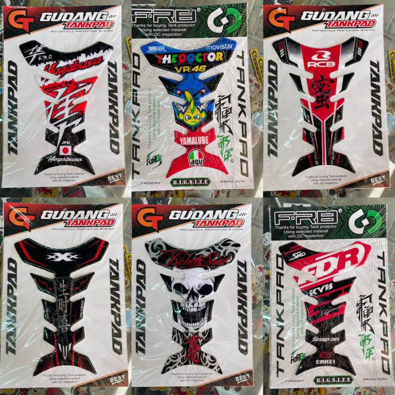 Tankpad timbul, tankpad universal, vixion,cb,megapro,gsx,ninja cbr all motor rjm30