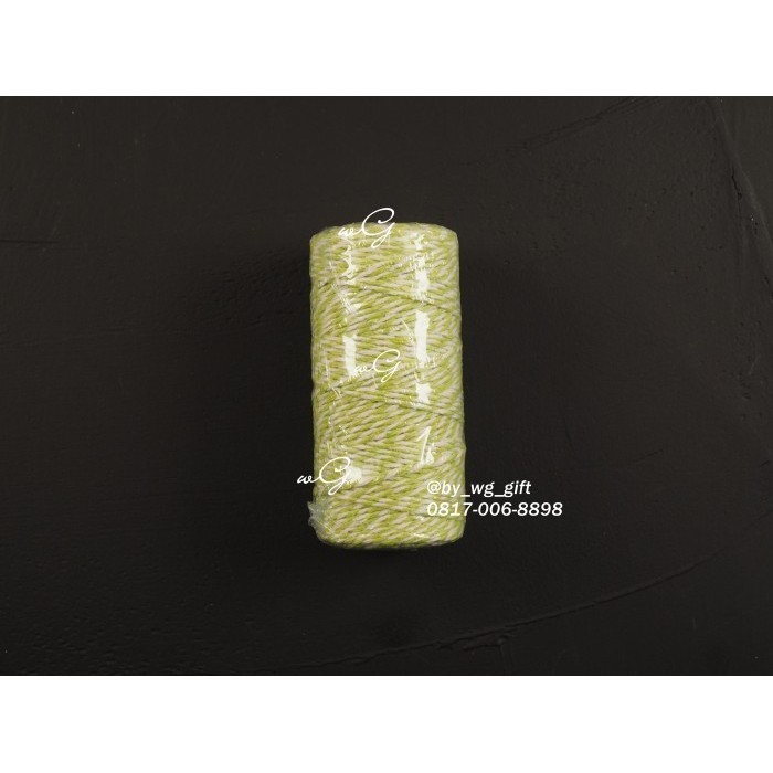 

Pita Tali Katun - Hijau ; Lebar 2mm; Panjang 100 Meter