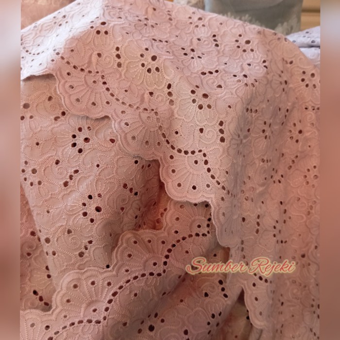 BAHAN KATUN METERAN / BAHAN KATUN BORDIR /KAIN 100% KATUN IMPORT - Silver