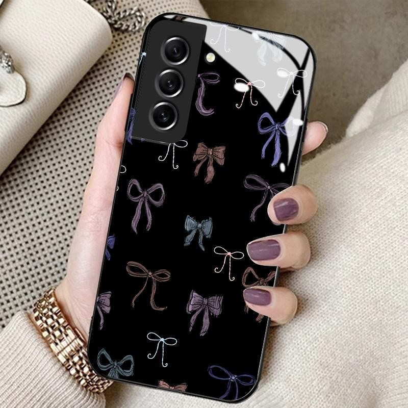 Kaca Glass Case For Samsung S21 FE S21 PLUS 5G ULTRA Note10 Plus Note9 Note10 4G Silicone Back Carto