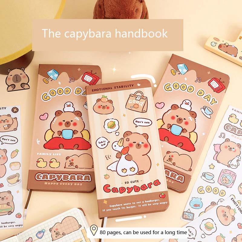 

Cute Capybara Notebook This Week Plans This Grid Cartoon Week Notebook Small and Easy to Carry Student Planner Back to School