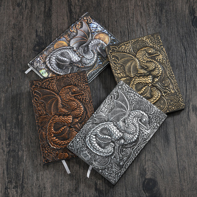 

PU Retro Embossed Business Notepad A5 Notebook High-end Hand Ledger Notebook Notepad Planner Journals