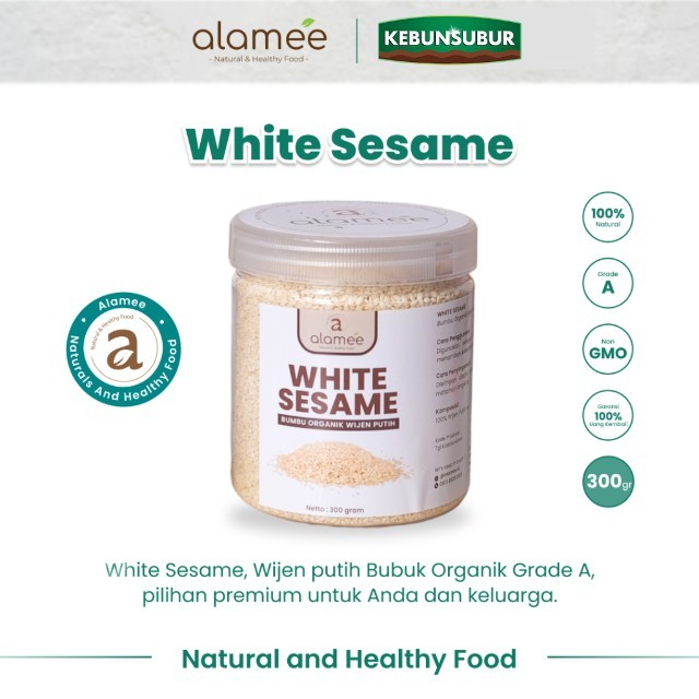 

ALAMEE Wijen Putih Bumbu Dapur Organik White Sesame Seed Bumbu Dapur Organik Masak kebunsubur