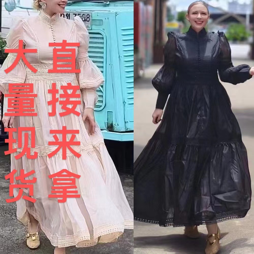 20253 Retro Organza Gaun Gaun