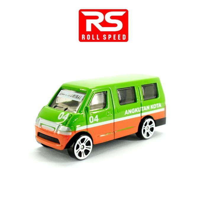 Diecast Metal 1:64 RS Roll Speed Angkot Hijau