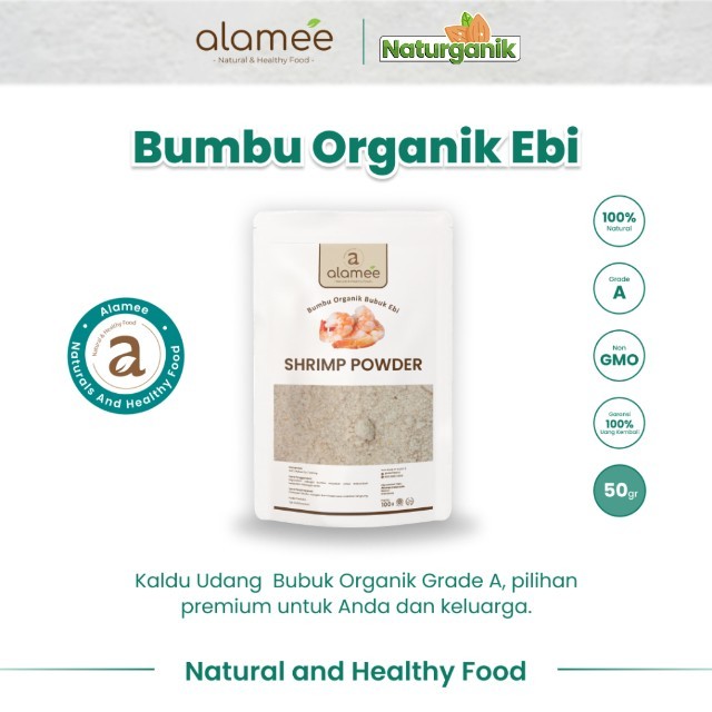 

ALAMEE Ebi Bubuk Halus Bumbu Dapur Organik Udang Shrimp Powder Spice Seasoning 50gr Naturganik