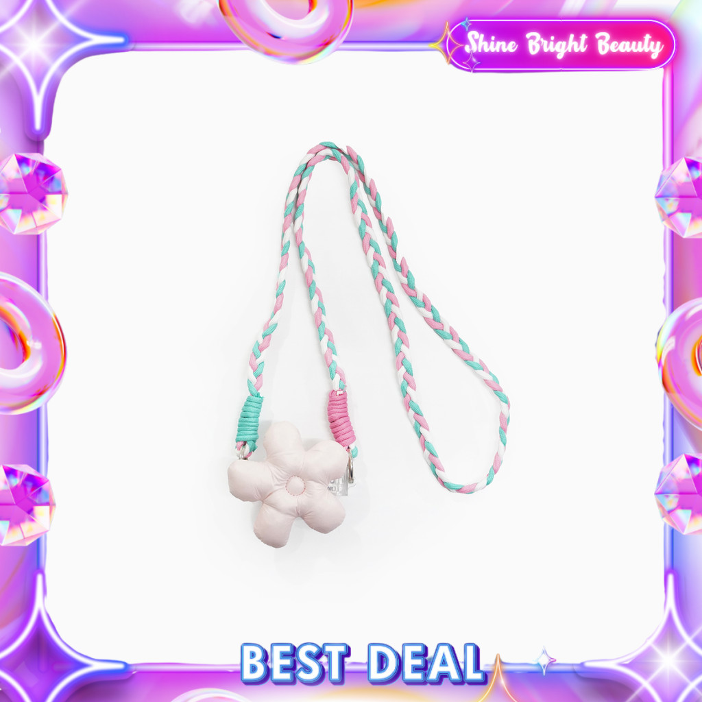 

[Gift Not For Sale] Emina Lanyard Bunga gantungan name tag lan yard flower