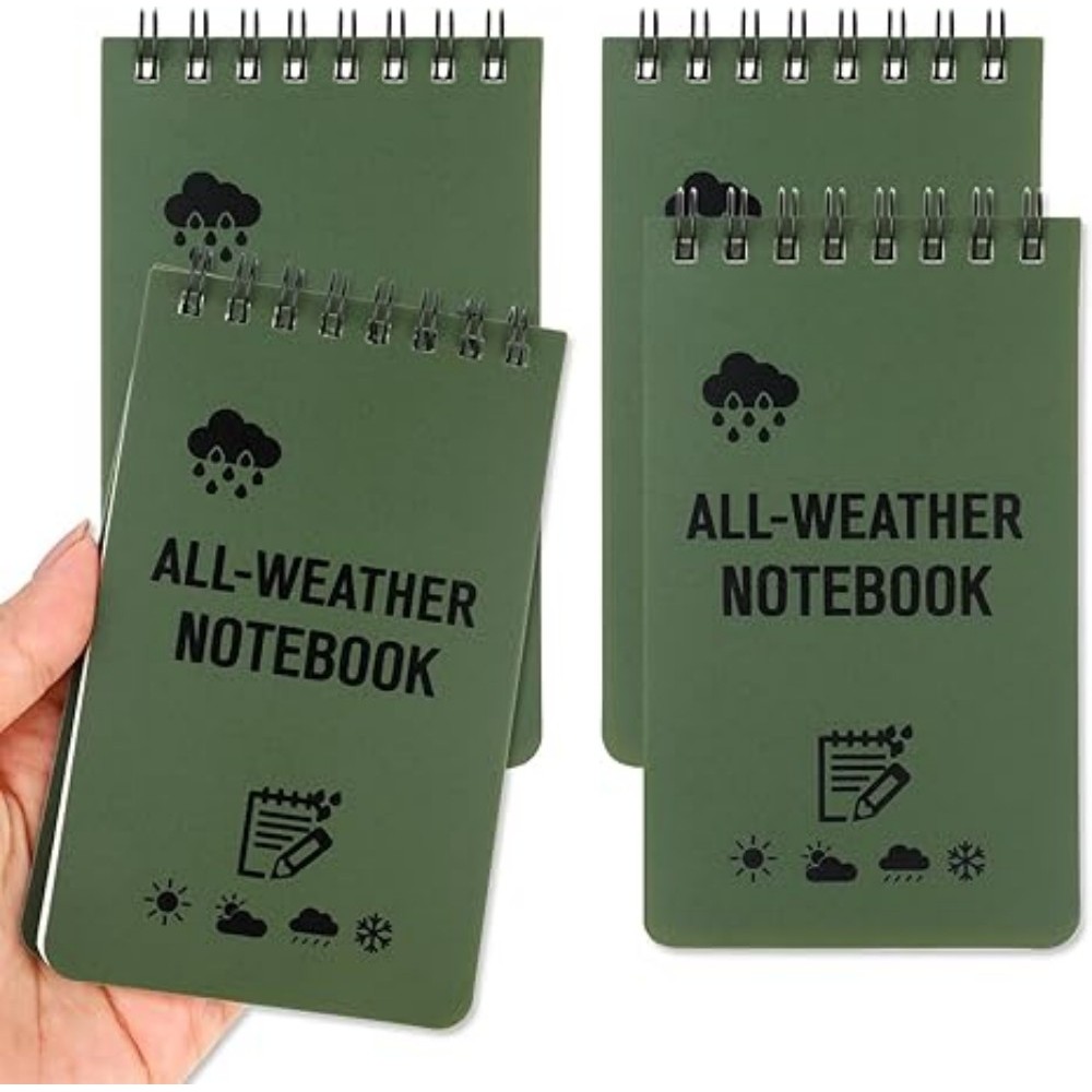 

Waterproof Pocket Notebook Tactical Notepads Lined Pages Spiral Note Book Mini Memo Pad For Outdoor Home Office College School