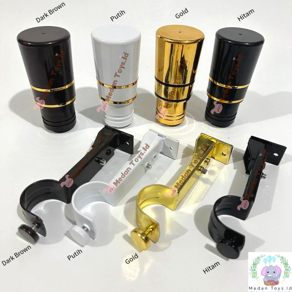 Medan Toys - Endcup Minimalis/End cup Minimalis/ Bracket Tiang Gorden / Kaki Gorden