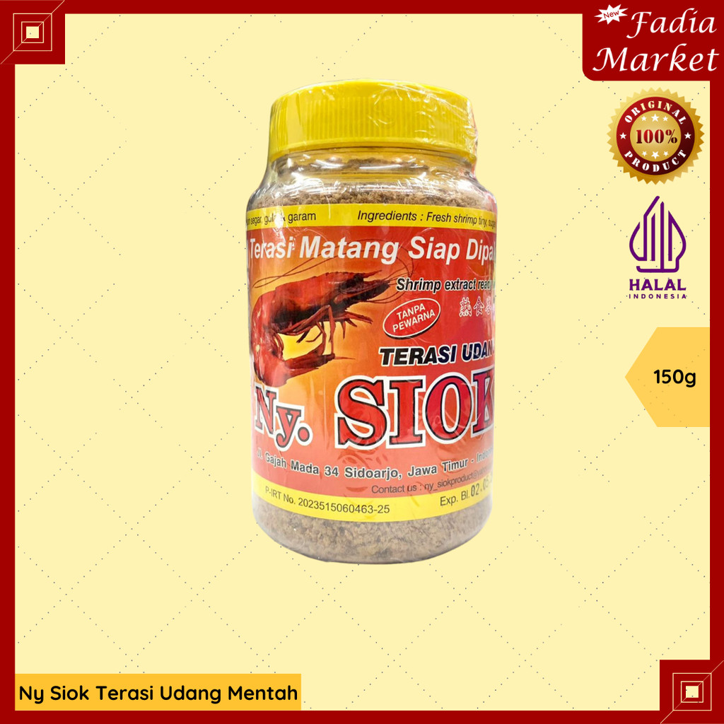

Nyonya Ny Siok Bumbu Terasi Udang Matang Toples 150g