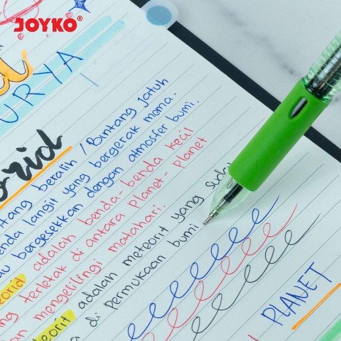 

JOYKO BALL PEN 3 COLOURS TRICO PULPEN 3 WARNA JOYKO BP-199 12PCS
