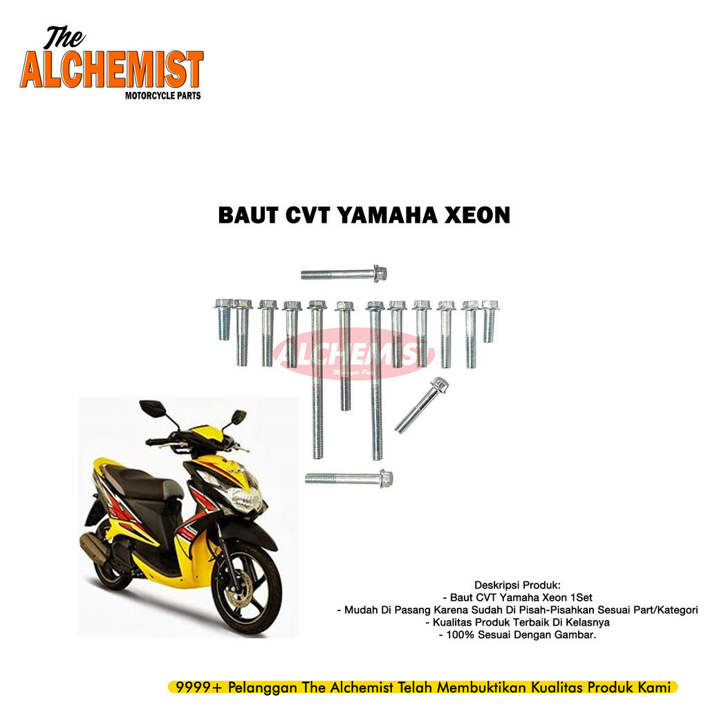 COD Baut Yamaha Xeon / Baud CVT Yamaha Xeon 1Set / Baut Baud CVT Yamaha Xeon 1Set
