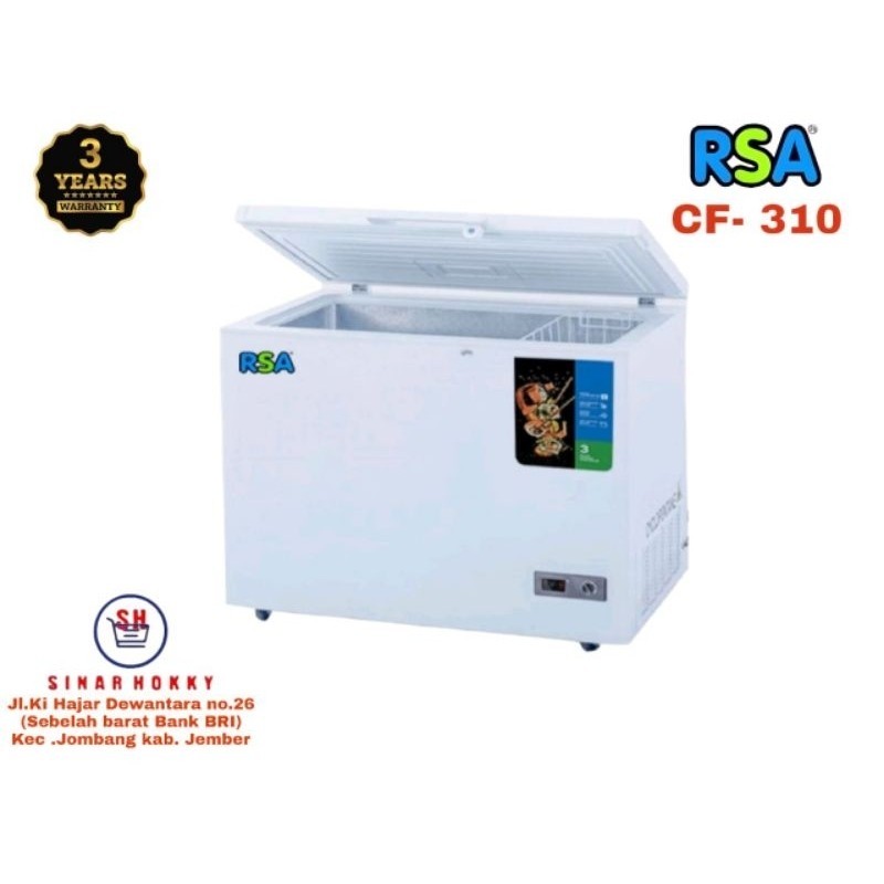 FREEZER BOX/CHEST FREEZER RSA CF-310 300 Liter BERGARANSI RESMI
