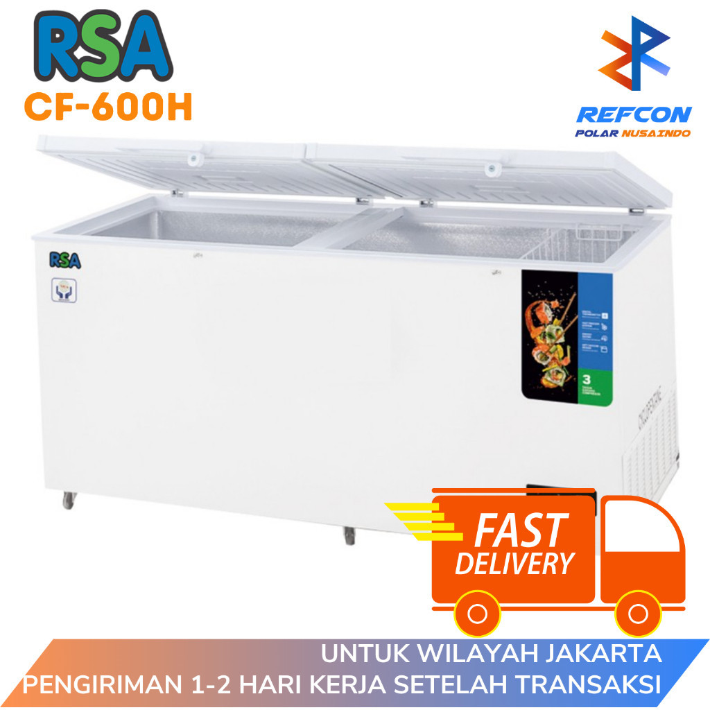 promo terbaru Chest Freezer RSA CF 600 H / CF600H / CF600 Freezer Box [500 Liter]