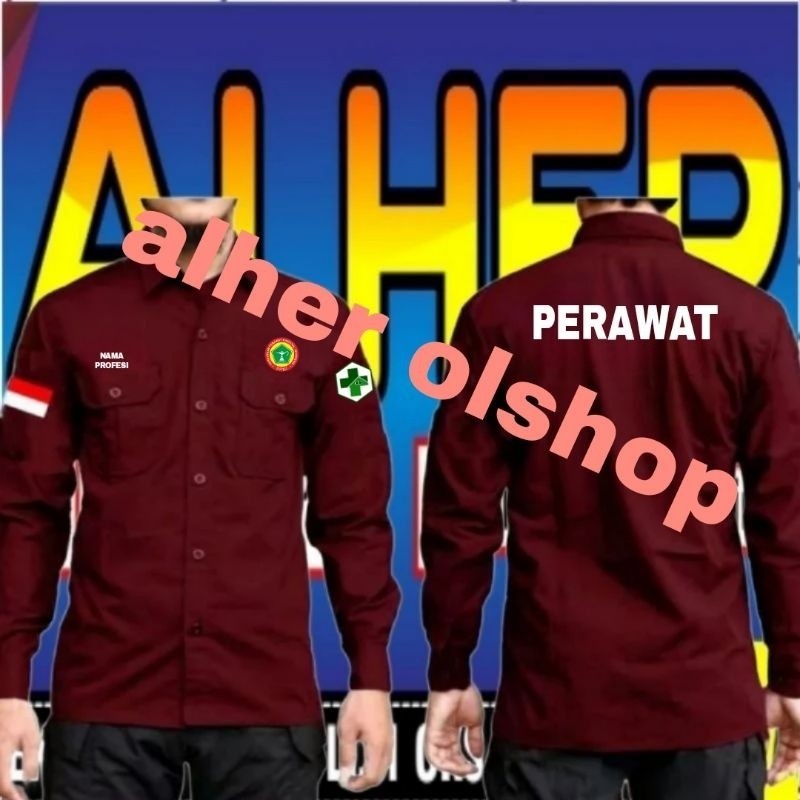 panjang Kemeja ppni kemeja baju PPNI seragam PPNI Pdh PPNI kemeja kerja PPNI baju kerja PPNI seragam