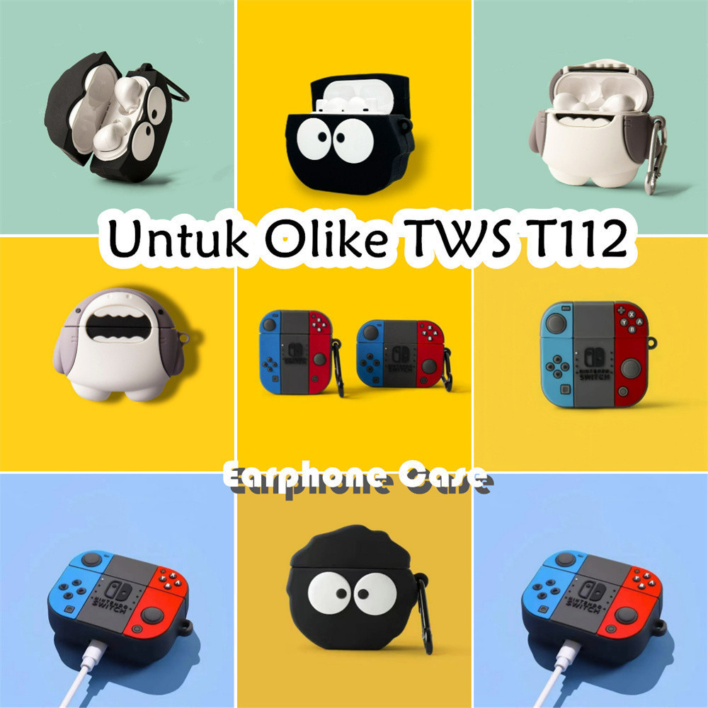 【distinctive】Untuk Olike TWS T112 Case Casing Lucu Kartun Briket Soft Silicone Earphone Case NO.2