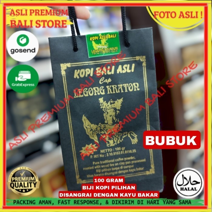 

OLEH OLEH MINUMAN KHAS ASLI ORI ORIGINAL BALI SERBUK BUBUK KOPI 100 GRAM GR