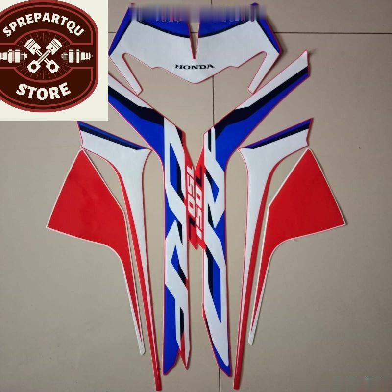 Original Asli Striping Decal Polet Sticker honda crf 150 r 2021 merah list body standar berkualitas 