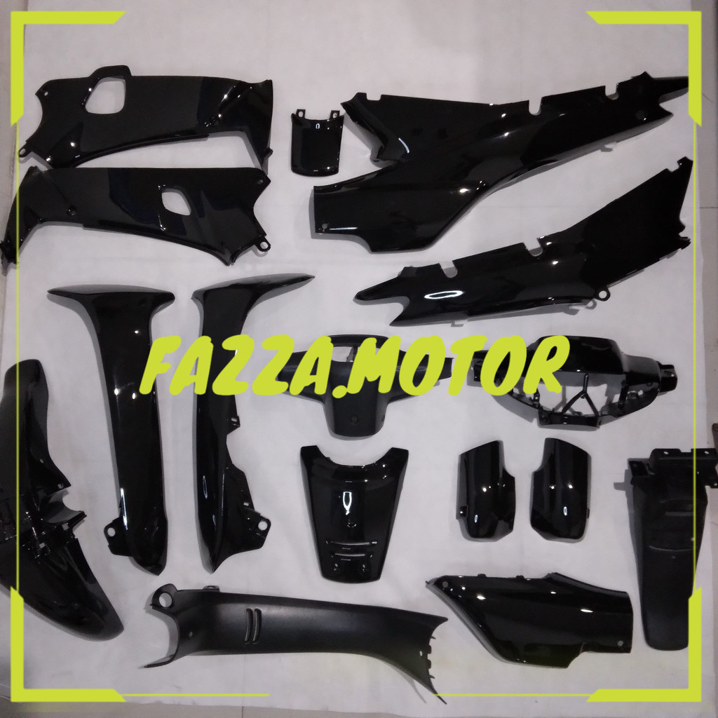 Full Body Supra X Lama 100 cc 1996 1997 1998 1999 2000 2001 2002 Hitam WIN | complete set bodi kasar