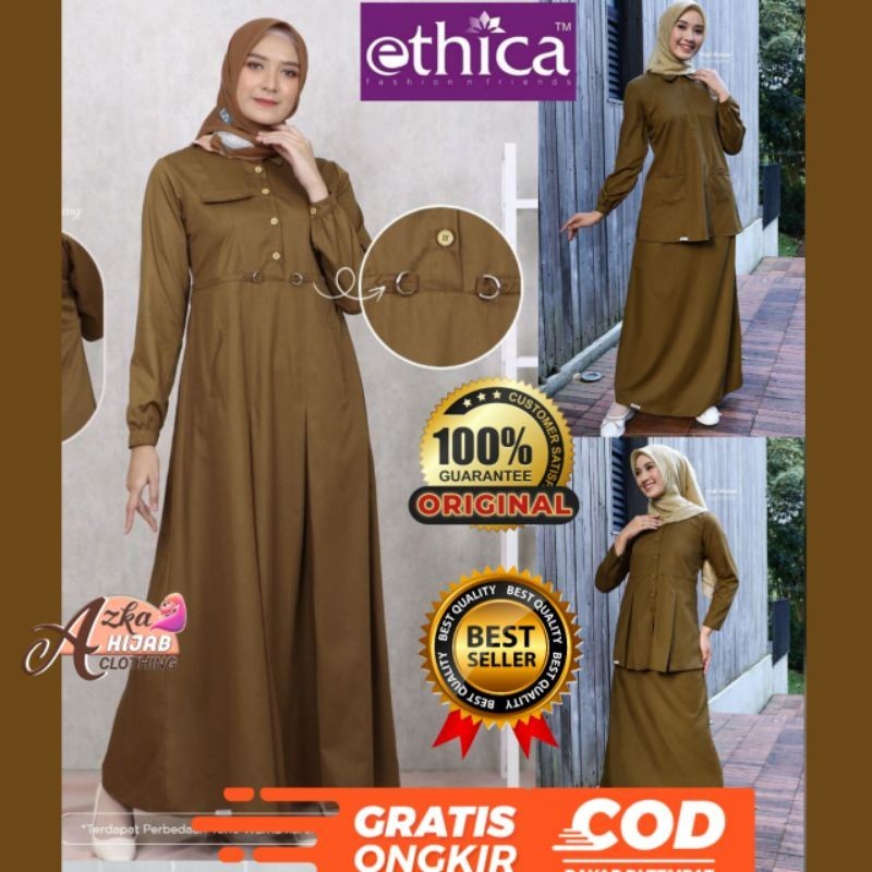 CUCI GUDANG DRESS / BAJU GAMIS WANITA ETHICA AYUMI UNIFORM 07 / GAMIS ETHICA TERBARU AYUMI UNIFORM 0