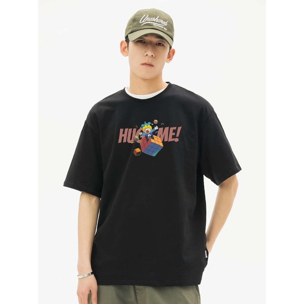 NARTALIY Original Rubik's Cube Joker Summer Round Neck T-shirt Men's Short Sleeve Fashion Brand Vers