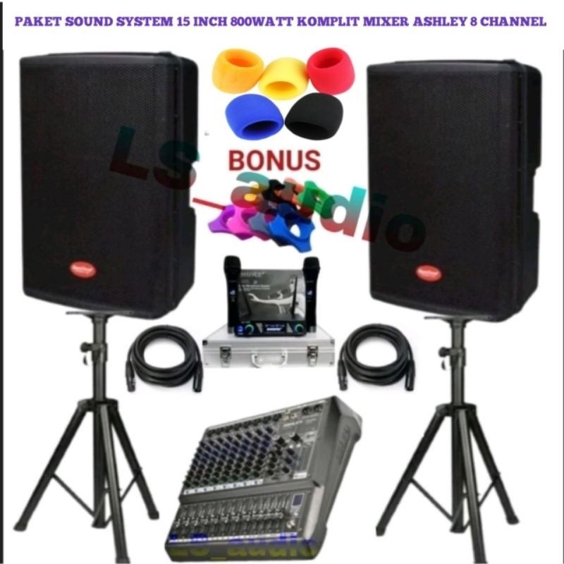 Paket MAX15H MAX 15 h Komplit Mixer Ashley 8 Channel Original