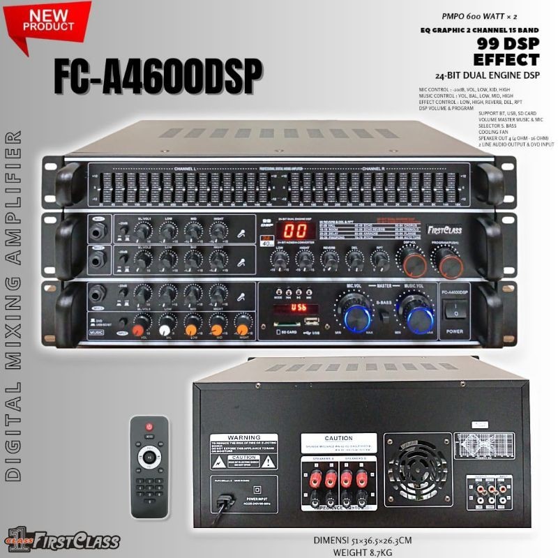 Jh Amplifier power FIRSTCLASS FC A 4600 FC A4400 power ampli