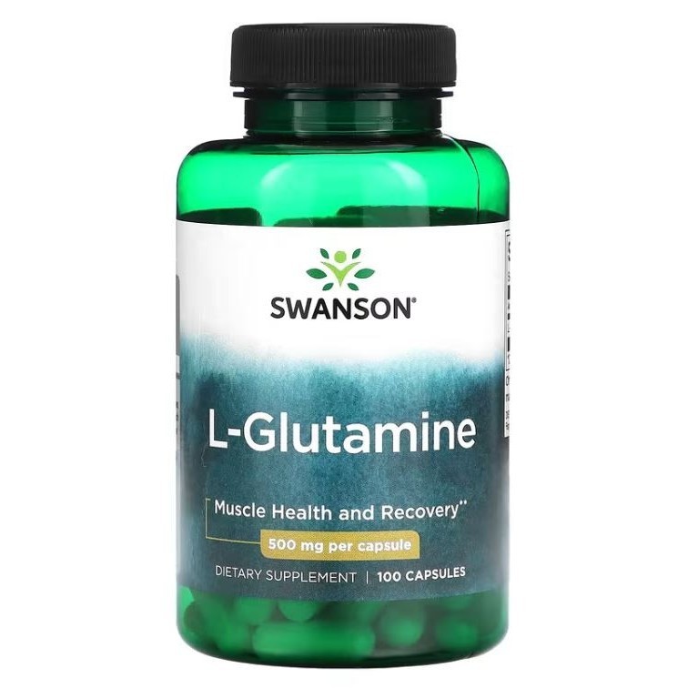 Swanson L-Glutamine 500 mg 100 Caps L Glutamine supplemen otot USA