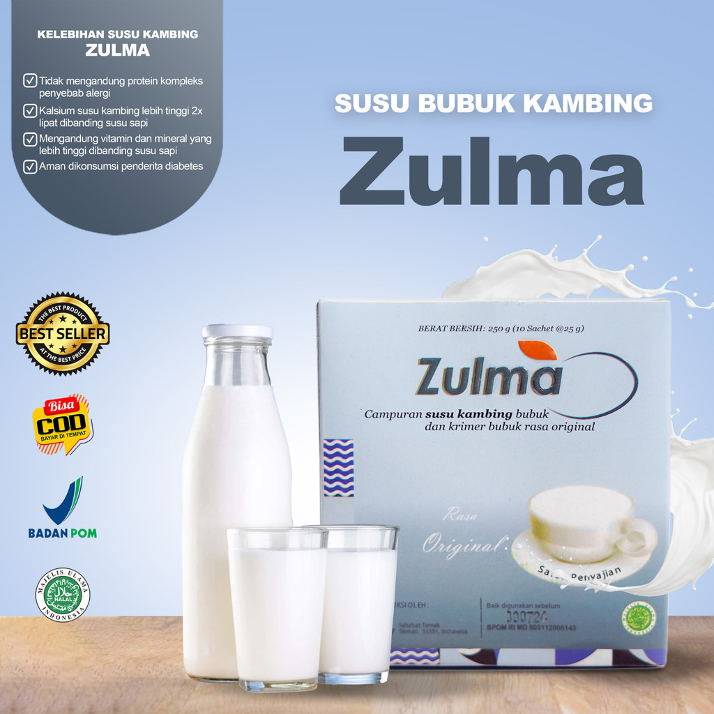 

SUSU KAMBING ETAWA ZULMA ORIGINAL GULA AREN 250 GRAM