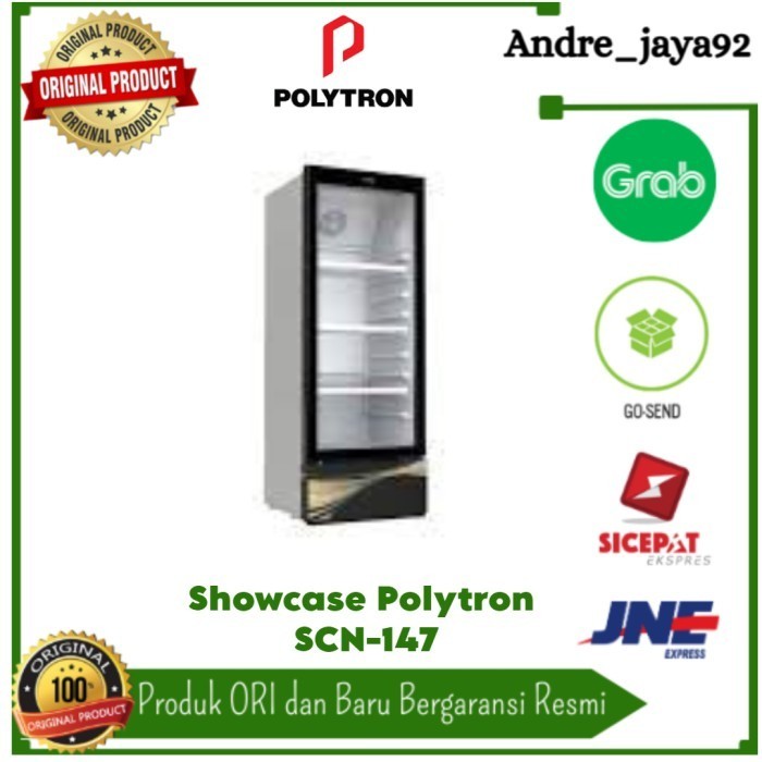 Kulkas Showcase Polytron Kapasitas 140 Liter Scn-147