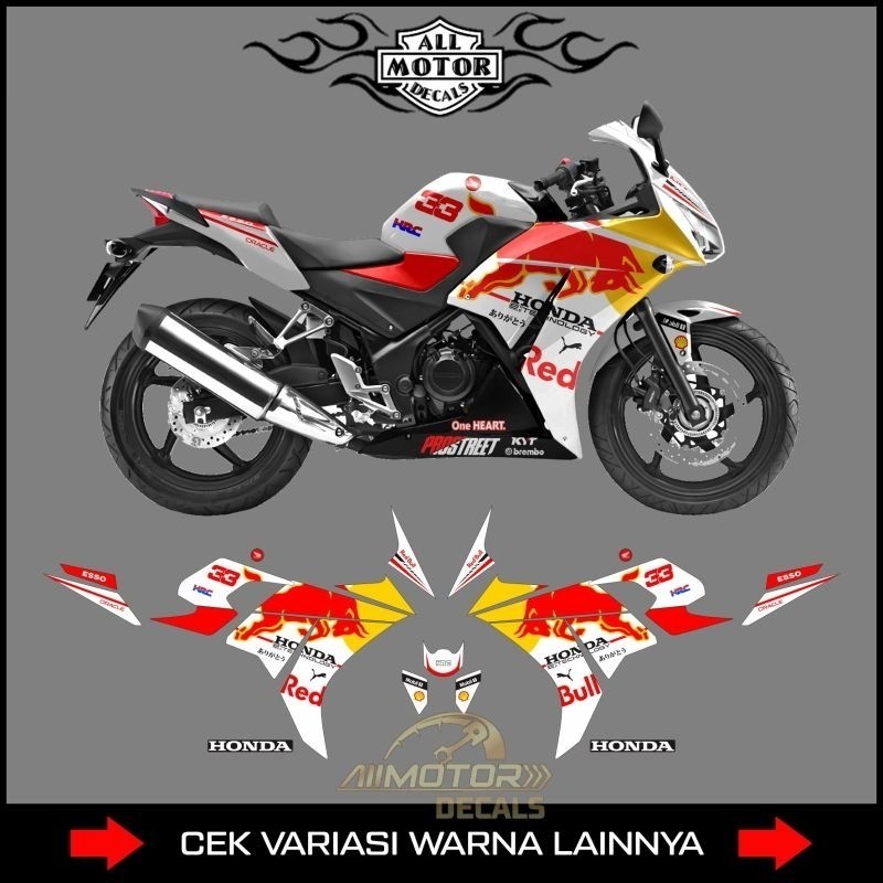Striping Honda Cbr 150r K45A Motif Reddbuul / Decal Motor Cbr k45 Local / Sticker Cbr150r / Stiker S
