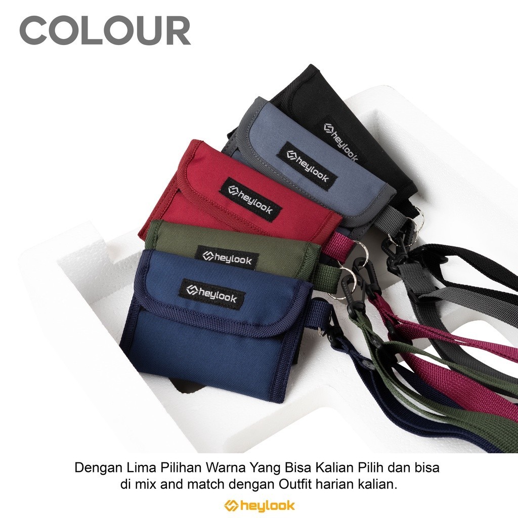 HEYLOOK Official - Sling Pouch YUJI Pouch Wallet Dompet Koin Dompet Coin Kartu HEYLOOK