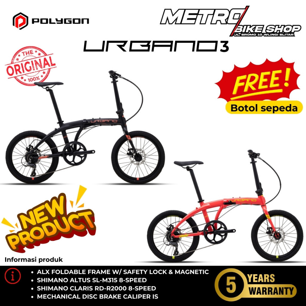 promo spesial Sepeda Lipat Polygon Urbano 3 Sepeda lipat anak Folding bike Urbano Folding bike Polygon