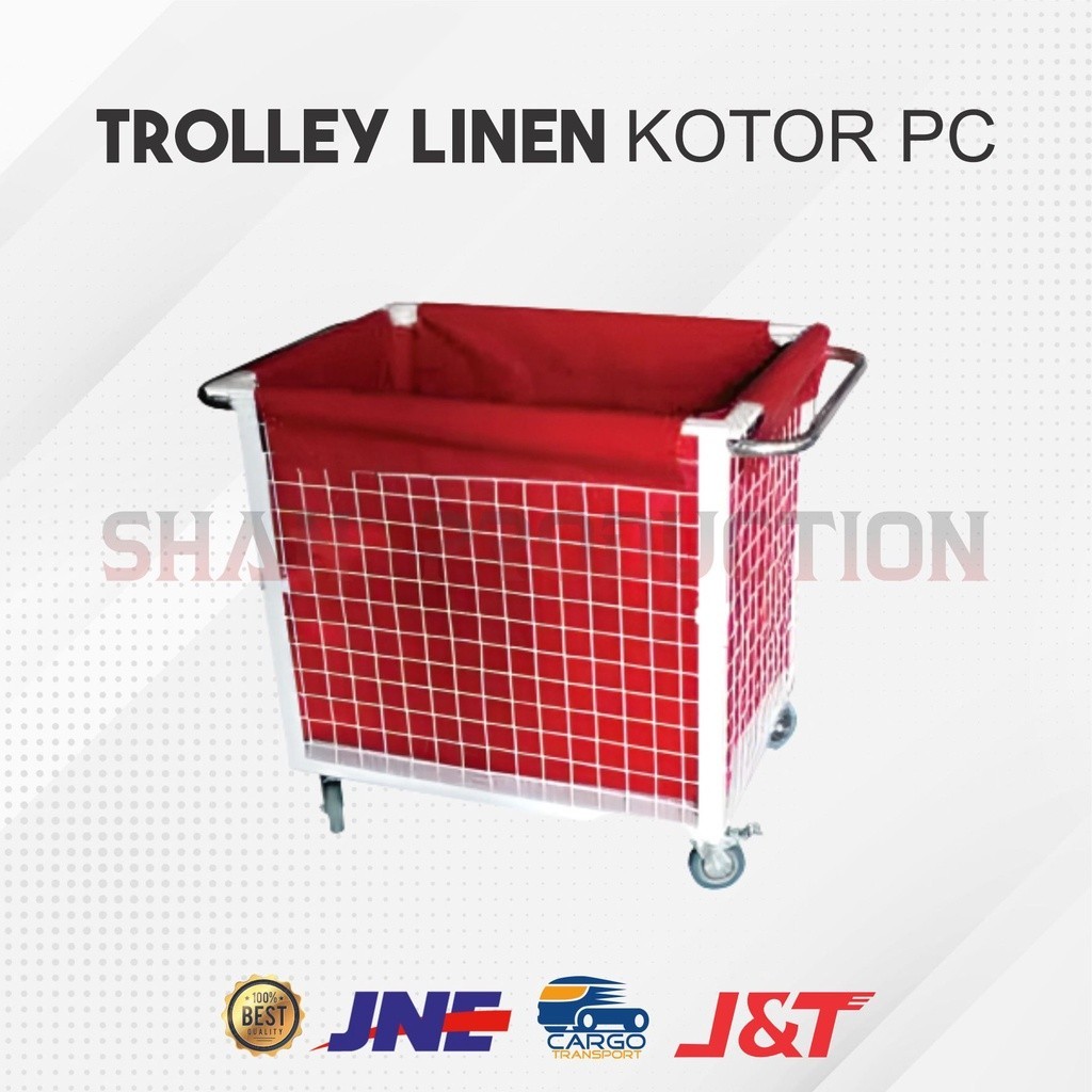 Troli Linen Kotor - Trolley Laudry Single Kotak - Trolley Laundry 1 Bag Besi - ALKES STUDIO