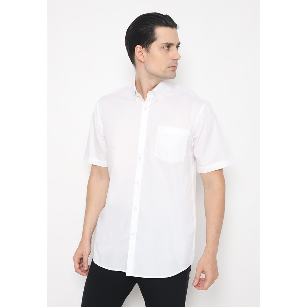 Jobb Ambero Kemeja Pria Lengan Pendek Regular Fit Putih