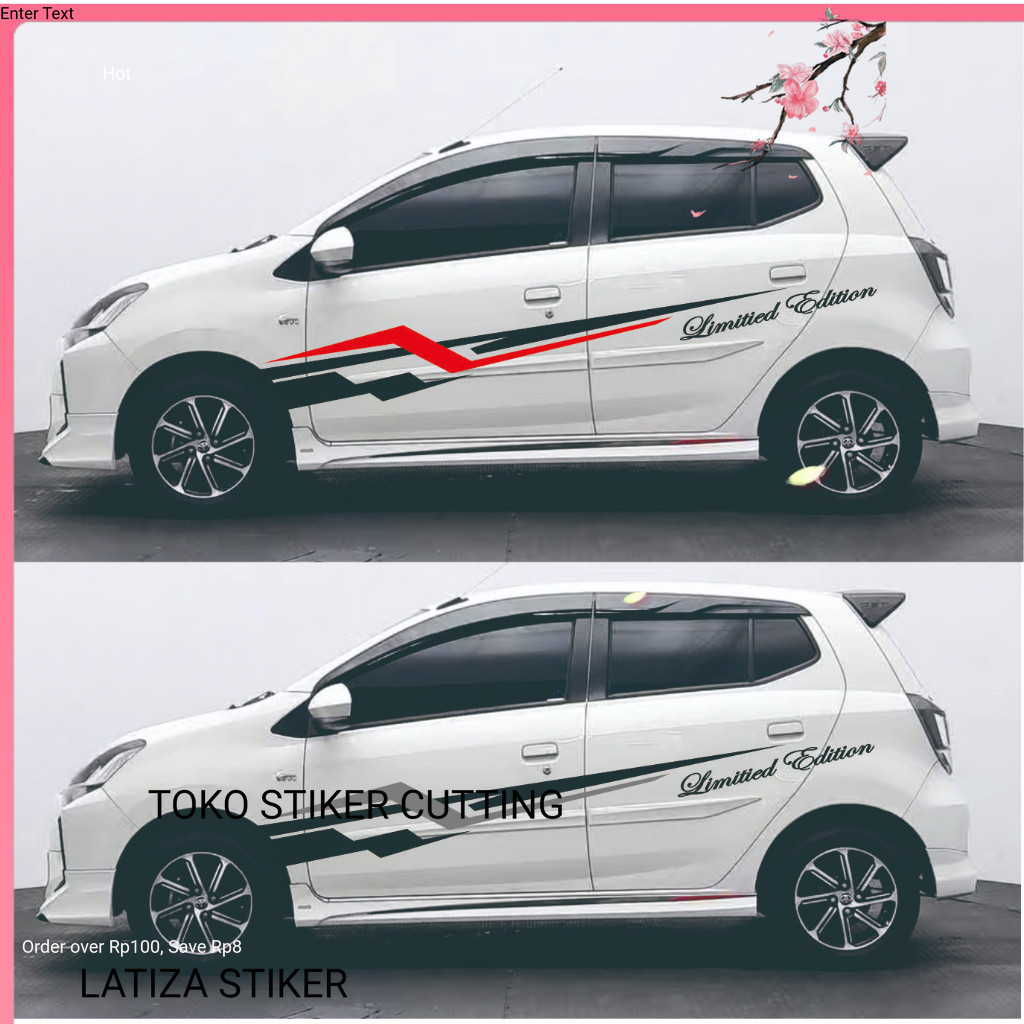 CUTING STIKER MOBIL STIKER LIS STRIPING MOBIL NEW Sticker stiker mobil agya striping sticker mobil d
