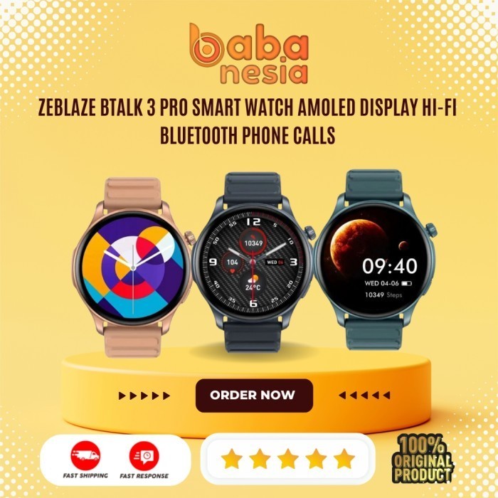 ZEBLAZE BTALK 3 PRO Smart Watch AMOLED Display Hi-Fi Bluetooth Phone Call