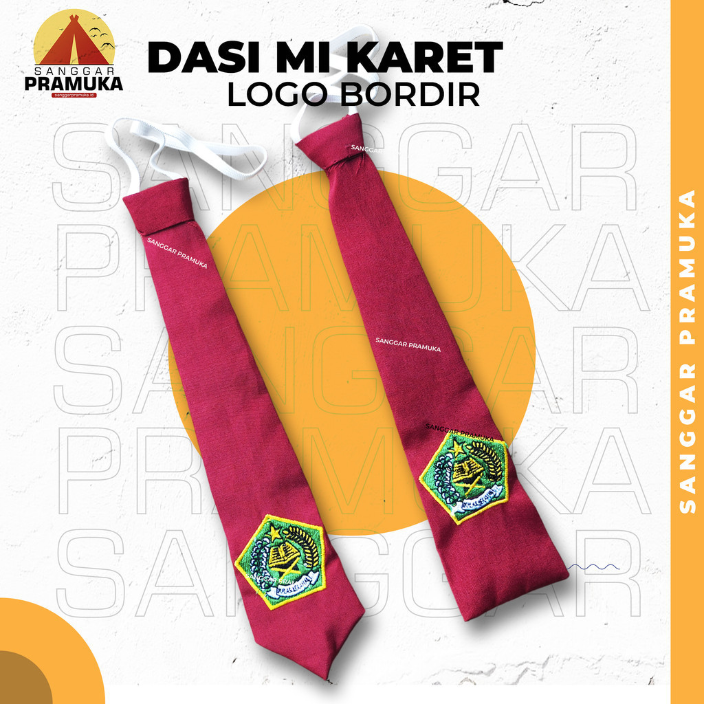 Dasi MI Bordir Karet / Dasi MI Logo Depag / Dasi Sd MI Bordir