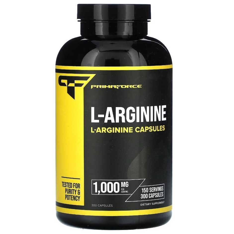 L Arginine Primaforce L-Arginine 300 caps 1000mg Nitric Oxide Booster USA