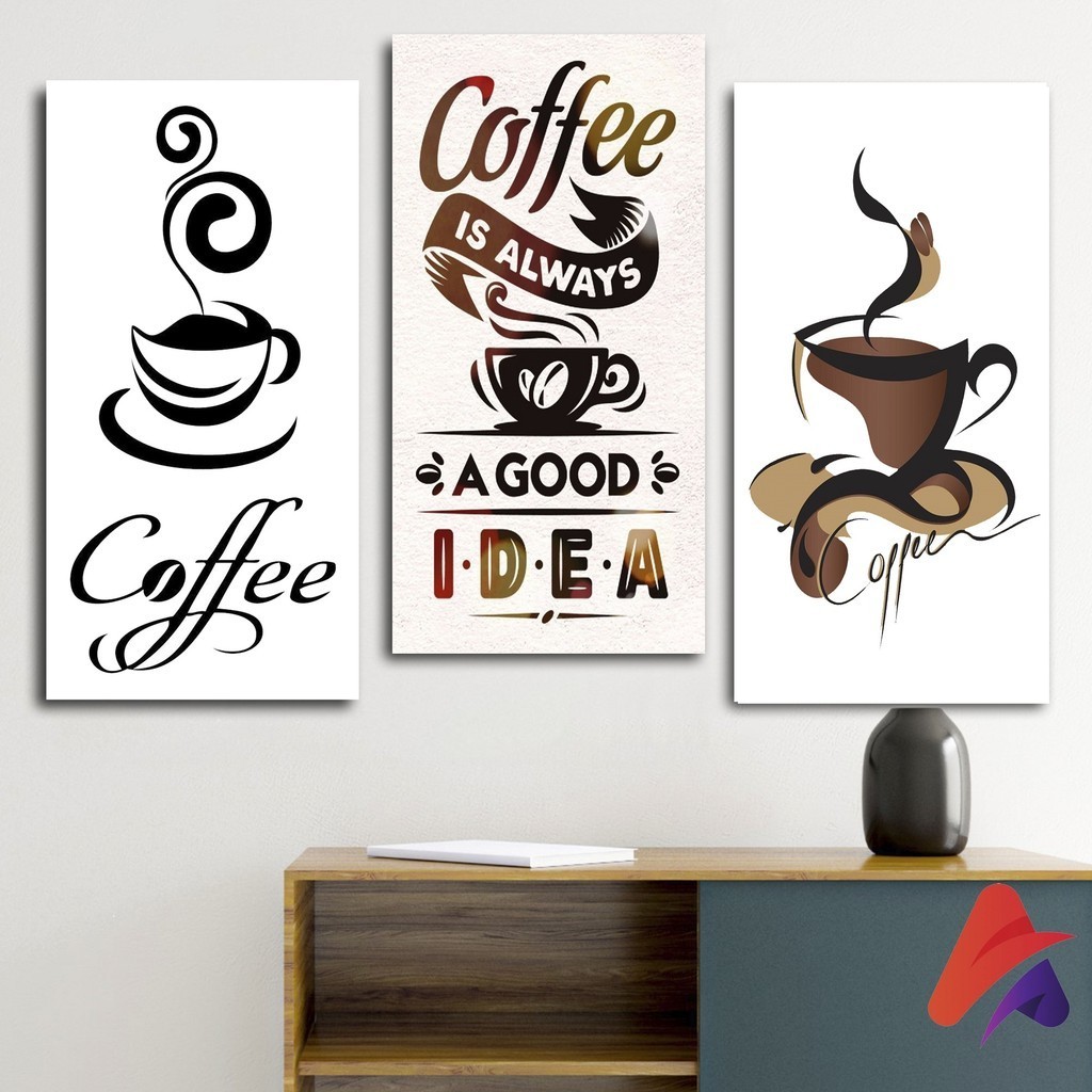 HIASAN DINDING CAFE PAJANGAN CAFE DEKORASI CAFE WALL DECOR RUANGAN POSTER DINDING KAYU KOLAM DECOR