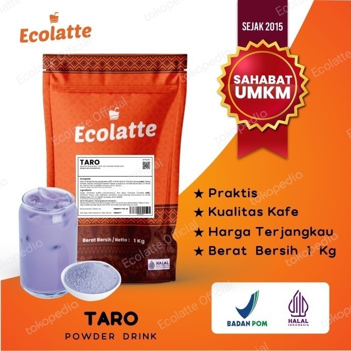 

[Ready] ECOLATTE TARO KEMASAN 1KG