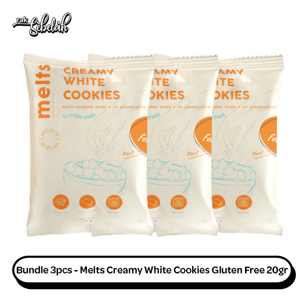 

Bundle 3pcs Melts Creamy White Cookies 20g - Gluten Free | Vegan | Plant Based | Snack Lumer | Kukis Sereal