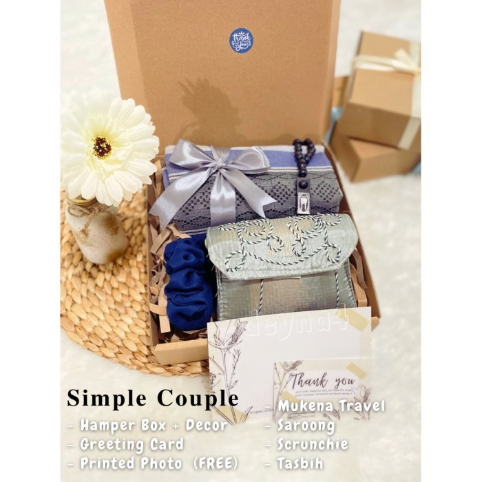 

(NEW) -Hamper Wedding Alat Shalat Couple. Hadiah Pernikahan Anniversary - Simple Couple