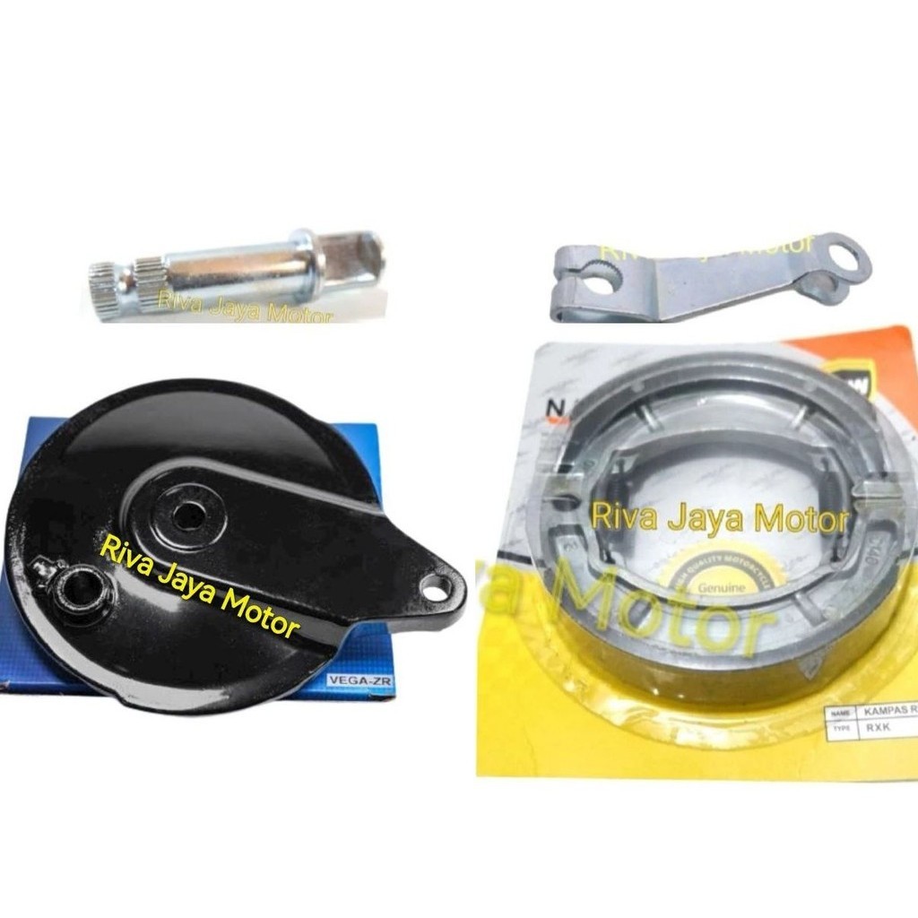 Panel Tutup Tromol + As Paha + Paha + Kampas Rem Belakang Besar Vega ZR Jupiter Z Burhan Robot Z1 Mx
