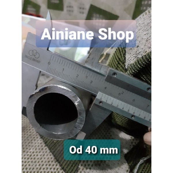 Pipa Besi Seamless OD 40 mm/ID 30 mm Tebal 5 mm Panjang 20 cm