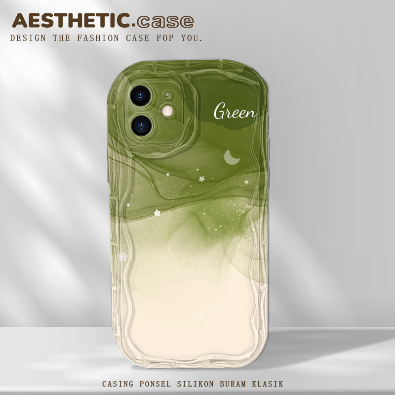 Aesthetic unik dan lucu cewek softcase silikon android for oppo a16 a15 a9 a7 a5 a12 a16s a31 a93 a1